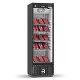 Expositor Vertical Para Carnes Refrimate 400 Litros Porta Vidro Preto E Branco 220v Vcca400pv