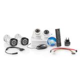 Kit Camera De Seguranca 4 Camera Dvr Ahd 4 Canais Multilaser