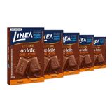 Chocolate Linea Zero Açúcar 5 De 30g Ao Leite Zero Lactose