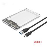 Capa Para Disco Rígido Externo Ssd 2,5&quot; Sata Usb 3.1 31