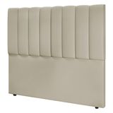 Cabeceira Cama Box Casal Queen Size Kharla 160cm Veludo Bege - Desk Design