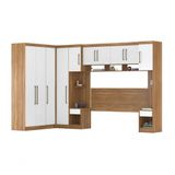 Guarda Roupa Modulado Módena Composição 02 Casal 77002 Amêndola Touch - Branco Demóbile