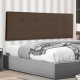 Cabeceira Painel Casal King 1,95m Berlim Suede Marrom Dal Poz Estofados