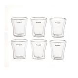 Jogo 6 Copos De Shots De Parede Dupla 100ml Bugatti