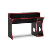 Mesa Computador Gamer Fremont Preto-vermelho - Politorno