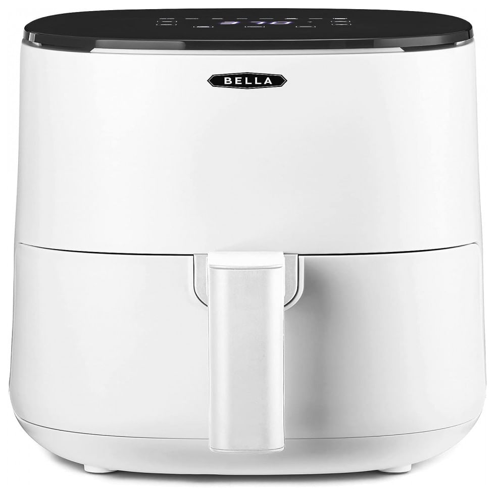 Fritadeira Eletrica Airfryer 2.9l Com Painel Digital E Frigideira Antiaderente, 1400w, Branca, 110v, Bella 17279, Branco