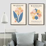 Kit 2 Quadros Florais - Matisse 45x34cm - Com Vidro