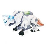 Robô Dinossauro Triceratops Brinquedo Luz Som Led Anda