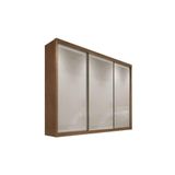 Guarda Roupa Casal 3 Portas De Correr E 6 Gavetas Diamond-londres Freijo Cumaru C- Fendi