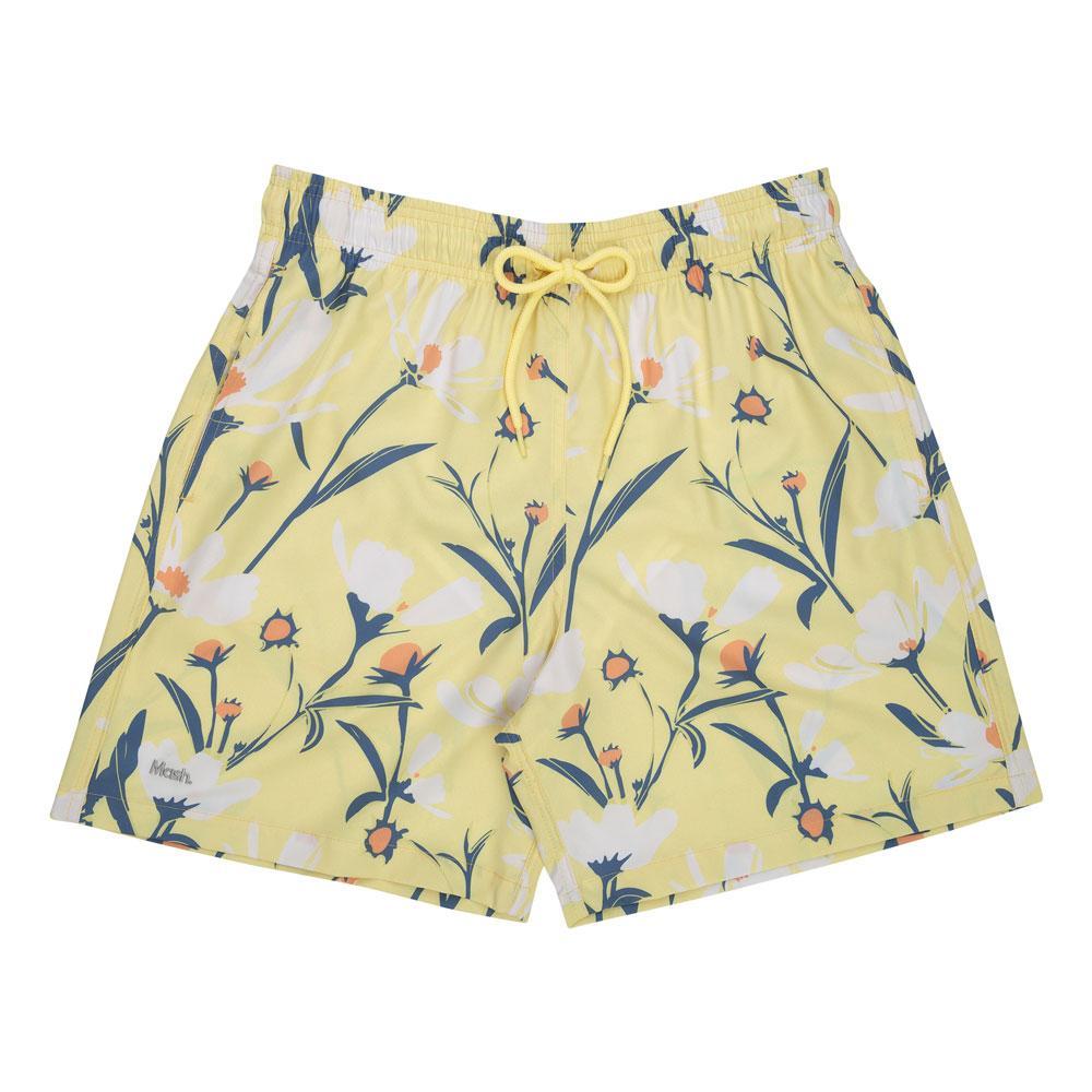 Shorts Estampado Nemesia Color Mash - Amarelo Claro - M