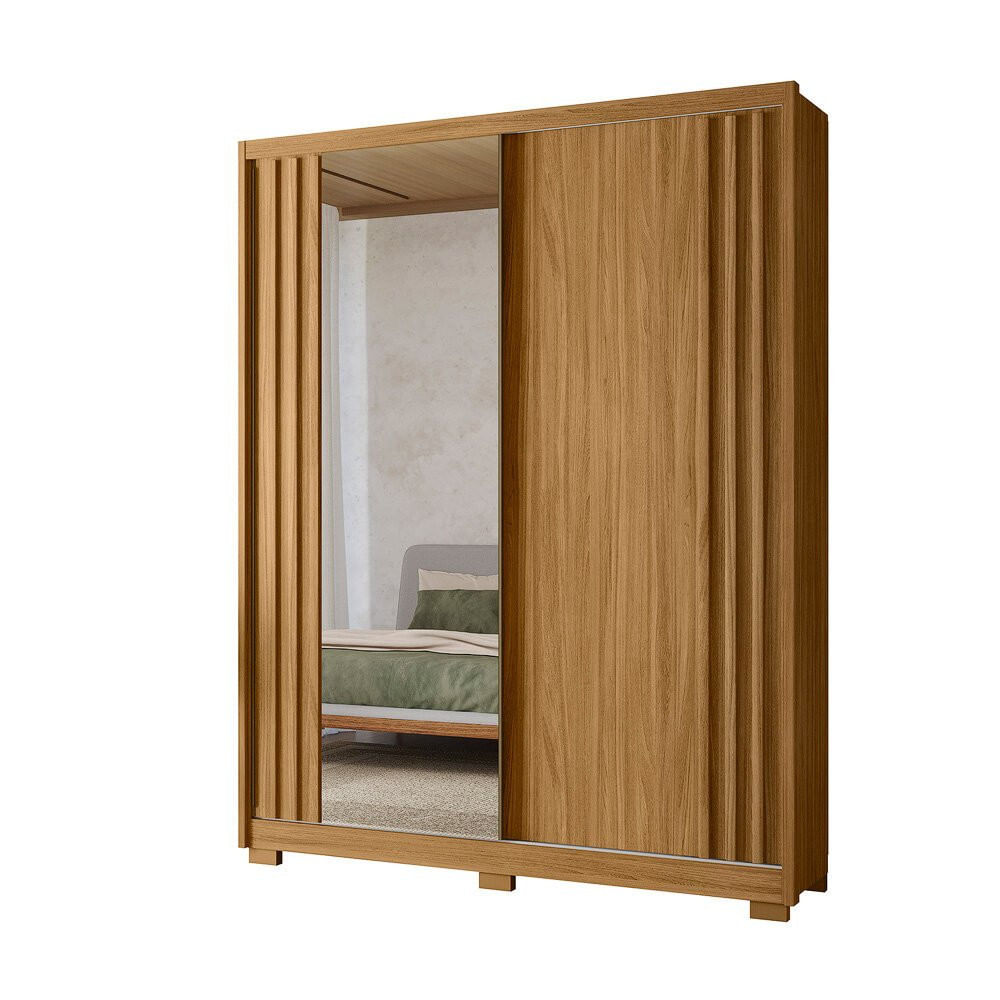 Guarda-roupa 2 Portas 3 Gavetas Com Espelho Moval Colorado