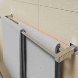 Porta Toalha Duplo De Banheiro [80cm] Aço Inox 304 [q-td80]