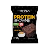 Brownie Topway Com Proteína Cappuccino 40g - Embalagem Com 10 Unidades