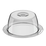 Porta-queijo Tramontina Ciclo Em Aço Inox 25 Cm 2 Peças Tramontina