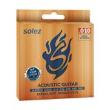 Corda P/ Violão Aço Solez Slatb10 10/50 Bronze 85/15 Ec0505