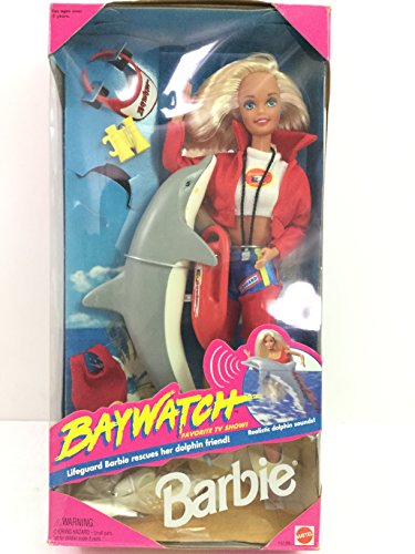 Boneca Baywatch Barbie Com Golfinho E Acessórios 1994