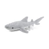 Dollibu Pelúcia Tubarão Recheado Animal - Soft Fur Huggable Marine Grey Shark Adorável Playtime Shark Plush Toy Cute Sea Life Cuddle Gift