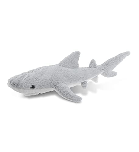 Dollibu Pelúcia Tubarão Recheado Animal - Soft Fur Huggable Marine Grey Shark Adorável Playtime Shark Plush Toy Cute Sea Life Cuddle Gift