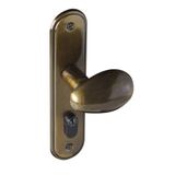 Fechadura 404 Com Espelho Bronze Oxidado Externa