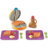 Recursos De Aprendizagem Novos Brotos Waffle Time Pretend Play Food Set 14 Piece Set Ages 18 Mos+