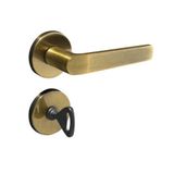 Fechadura 403 Com Roseta Bronze Oxidado Banheiro