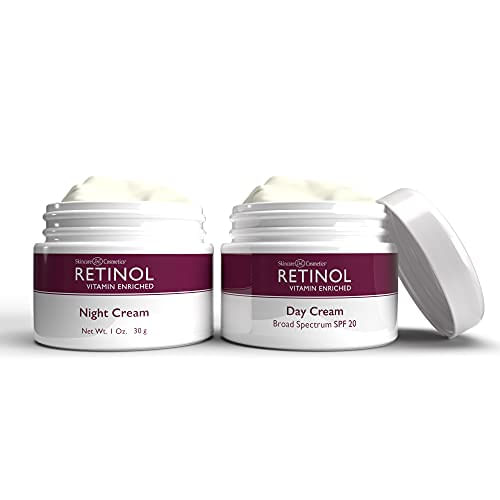 Retinol Anti-aging Vitamin Riched Night Cream &amp; Day Cream - Sua Dupla De Skincare 24 Horas Que Trabalha Dia E Noite Para Lhe Dar Uma Pele M