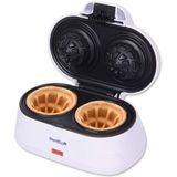 Double Waffle Bowl Maker Por Starblue - Branco - Faça Tigela Formas Waffles Belgas Em Minutos  Melhor Para Servir Sorvete E Frutas  Ideias