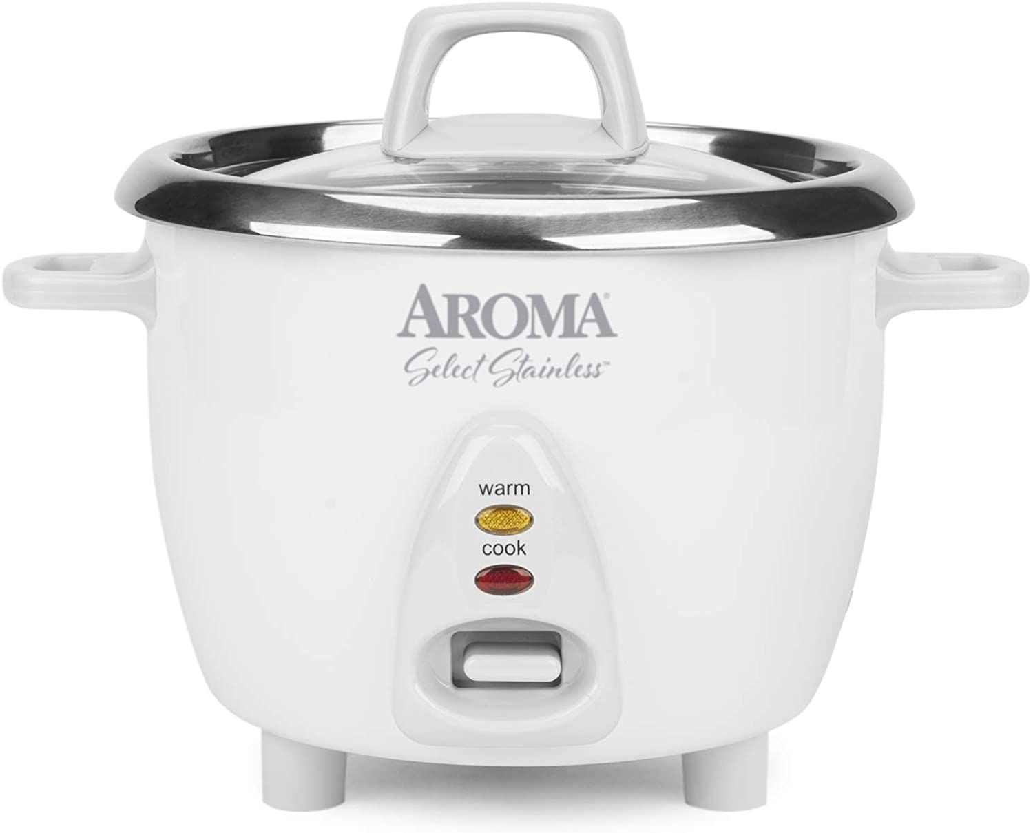 Panela Elétrica De Arroz Inoxidável Com Capacidade Para 6 Xícaras (cozido) Aroma Housewares