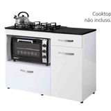 Balcão Cooktop Violeta Basculante para Fogão 4 Bocas - Kaiki Móveis