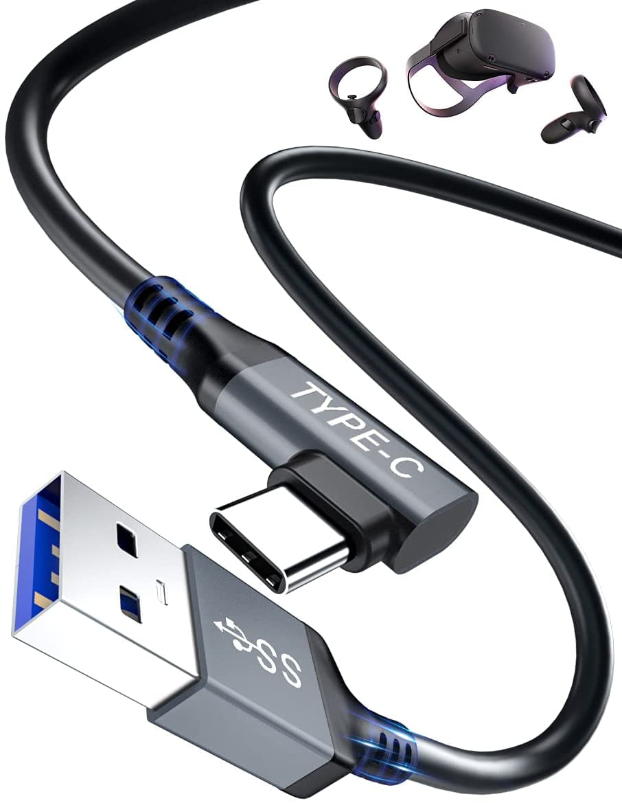 Akoada Oculus Quest 2 Link Cable 16ft/5m Usb A To Type C 3.0 5gbps Vr High Speed Data Transfer &amp; Charging Cable Compatível Para Oculus Ques