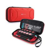 Bolsa Portátil De Transporte Protetora Para Nintendo Switch Oled E Nintendo Switch Versão Plus Blade/battle Case Grande Capacidade (verm