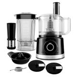 Multiprocessador De Alimentos Philco Pmp1500p 5 Em 1 Turbo Preto   220v