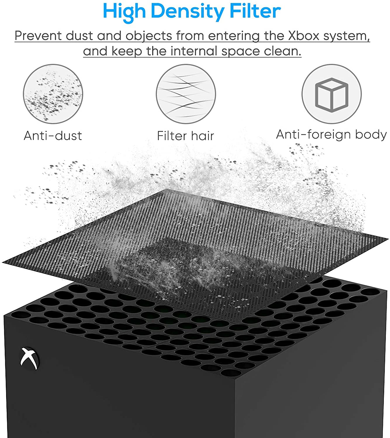 Cobertura Topo Filtro À Prova De Poeira Xbox Series X - 2 Pacotes