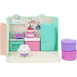 Gabby&#39;s Dollhouse, Bakey Com Cakey Kitchen Com Figura E 3 Acessórios, 3 Móveis E 2 Entregas, Brinquedos Infantis Para Maiores De 3 Anos Ou M