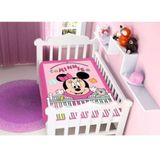COBERTOR JOLITEX DISNEY BABY MINNIE BERCINHO ROSA