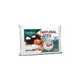 Travesseiro Latex Natural Alto LN1101 Lavável c/ Capa de Algodão 200 Fios + Fronha 50x70 Duoflex