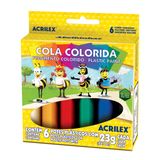 Cola Colorida Acrilex com 06 cores (23g Cada) - Ref. 02606