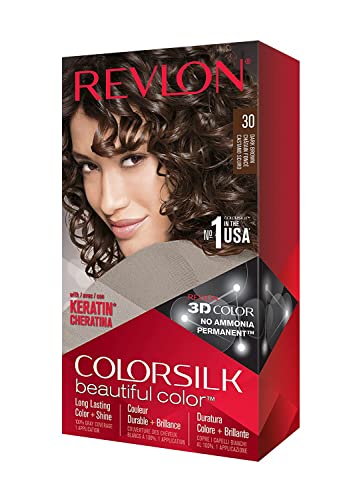 Tinta De Cabelo Revlon Colorsilk 30 Castanho Escuro (pacote 6)