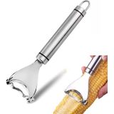 Descascador De Milho Mágico Debulhador De Milho De Aço Inoxidável Premium Com Alça Ergonômica Ferramenta De Descascador De Espiga De Milho