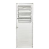 Porta Basculante Lambril Alumínio Branco 210 x 80 Linha Veneza Direita