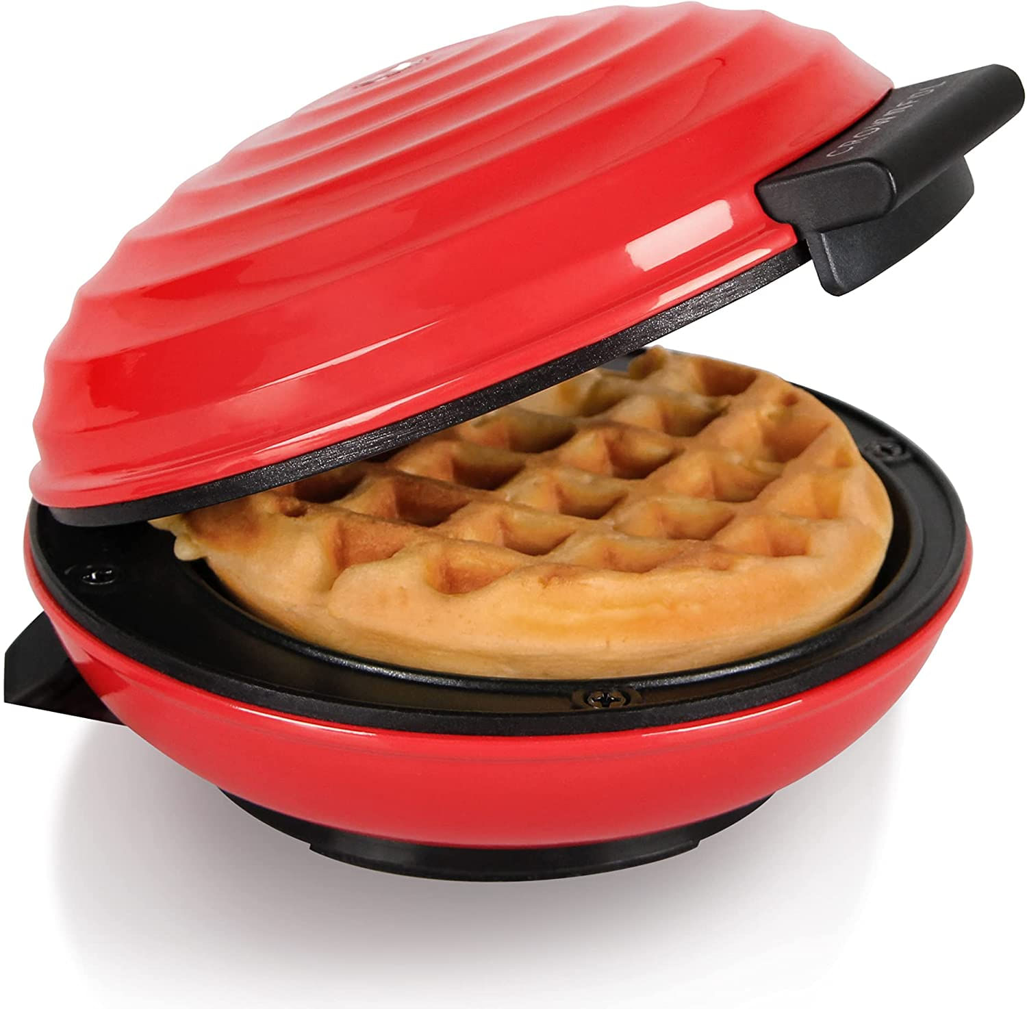 Máquina De Mini Waffles Crownful, 4 Polegadas Portátil Small Compact Design, Superfícies Fáceis De Limpar, Antiaderente, Guia De Receitas In