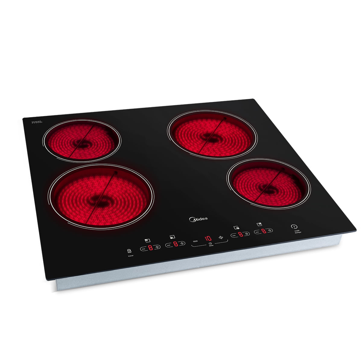 Cooktop Elétrico Midea Vitrocerâmico 4 Bocas Cca40p2 - 220v