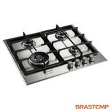 Cooktop a Gás de 4 Bocas Brastemp com Acendimento Superautomático Gourmand Inox 220V - BDK60DRBNA