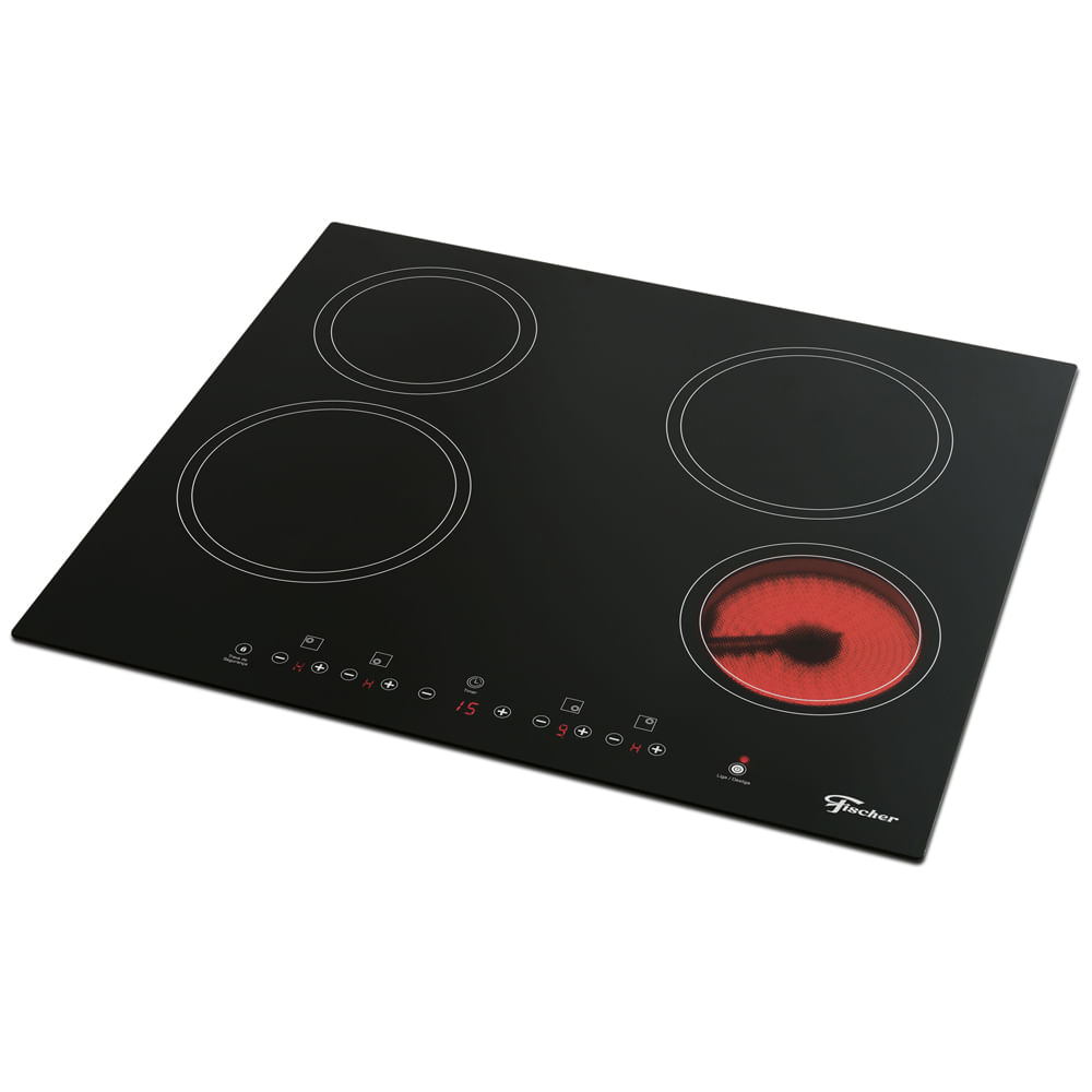 Cooktop Elétrico Fischer 4q Com 4 Bocas Preto - 220v - Único