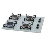 Cooktop A Gás Fischer 4q Com 4 Bocas Branco - Único