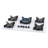 Cooktop A Gás Fischer Infinity 5q Tc Com 5 Bocas Branco - Único