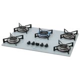 Cooktop A Gás Fischer 5q Com 5 Bocas Branco - Único