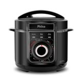 Panela De Pressão Elétrica Philco Ppp02pi 5l Inox Preta 220v