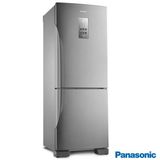 Refrigerador Bottom Freezer Panasonic de 02 Portas Frost Free com 425 Litros e Painel Easy Touch AÃ§o Escovado, 110v - BB53