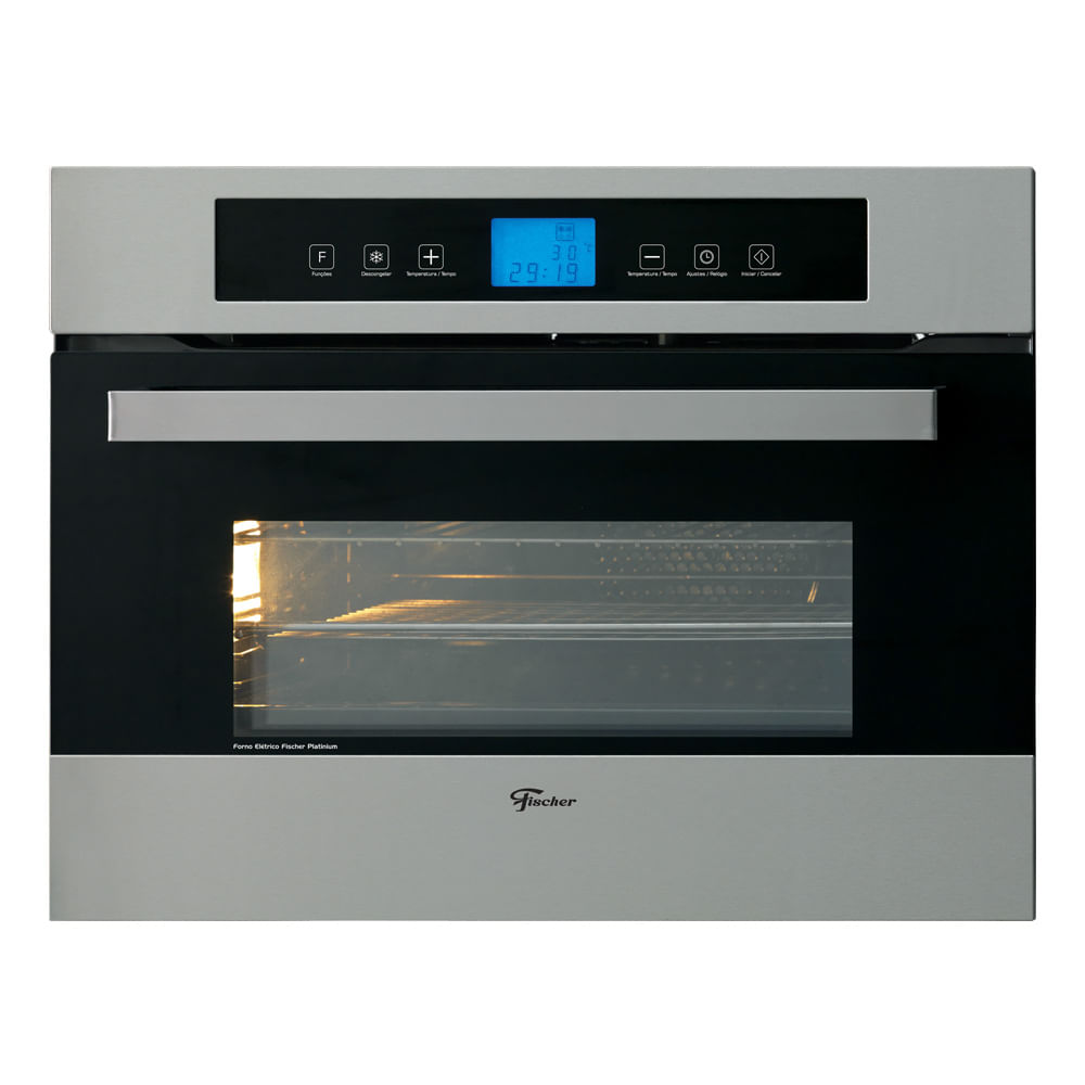 Forno Elétrico De Embutir Fischer Platinium 43l Inox - 127v - Único